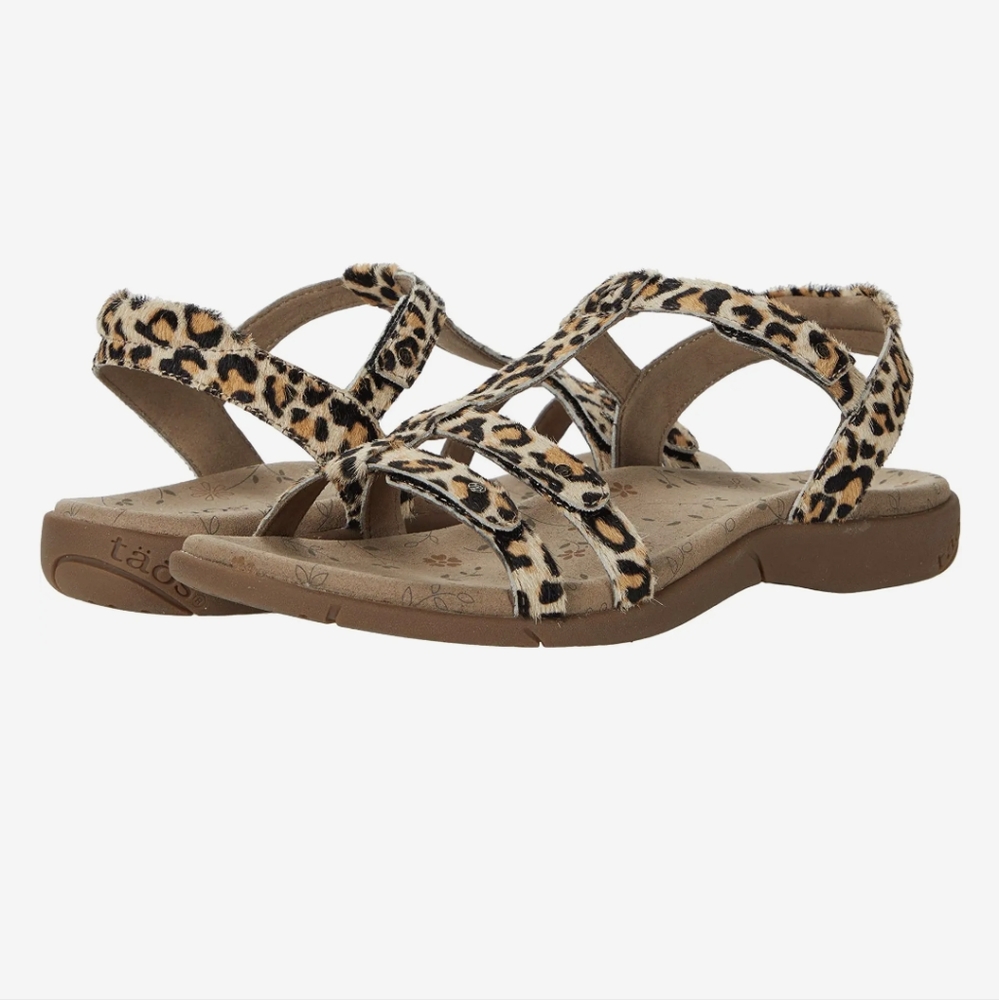 Women's leopard print sandals
